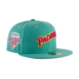 New Era x Billion Creation 59Fifty San Diego Padres BC Connect Fitted Hat Clear Mint Pink