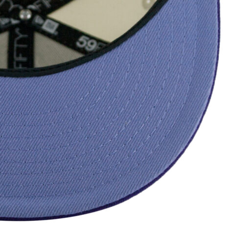 New Era x Billion Creation 59Fifty San Diego Padres Ube Pandesal Fitted Hat Chrome White Deep Purple 5