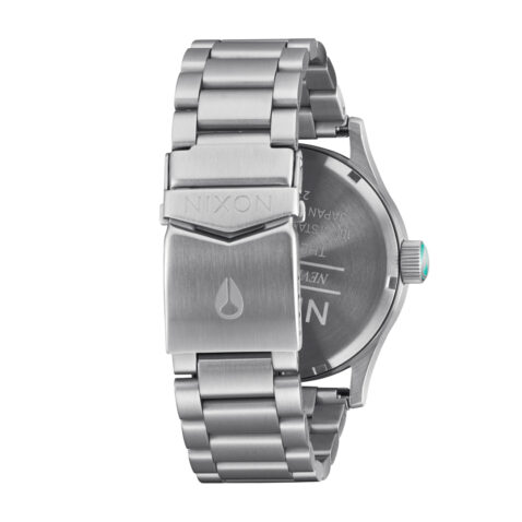 Nixon Sentry SS Watch Silver Turquoise Back