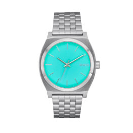 Nixon Time Teller Watch Silver Turquoise