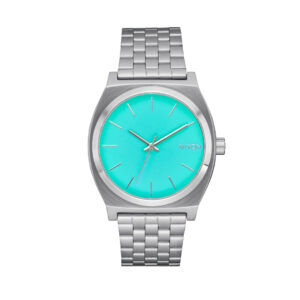 Nixon Time Teller Watch Silver Turquoise