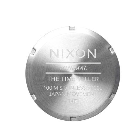 Nixon Time Teller Watch Silver Turquoise Logo