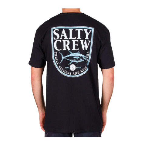 Salty Crew Current Short Sleeve T-Shirt Black back