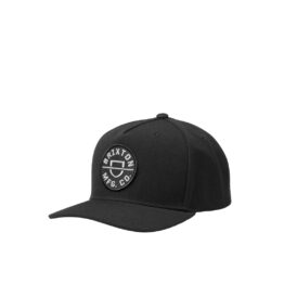 Brixton Crest C MP Snapback Hat Black Back