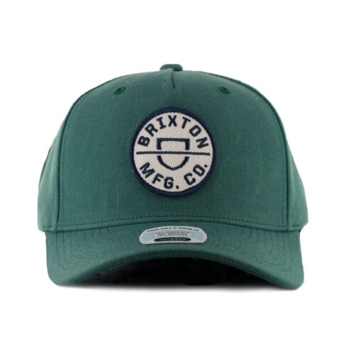 Brixton Crest C MP Snapback Hat Spruce