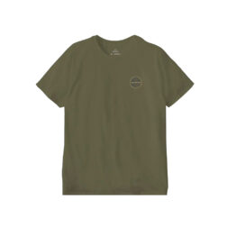 Brixton Crest II Short Sleeve T-Shirt Olive Surplus Washed Navy Sand