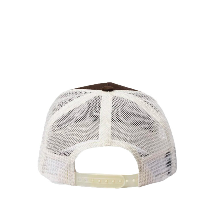 Brixton Earlston x C MP Mesh Snapback Hat Dark Earth Off White Back Brixton Earlston x C MP Mesh Snapback Hat Dark Earth Off White Back
