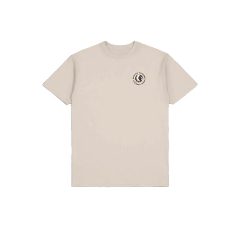 Brixton Rival Stamp Short Sleeve T-Shirt Cream Bison Garment Dye