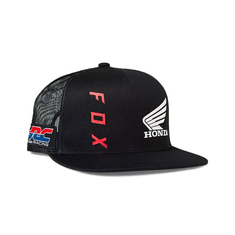 FXR Rhombus Snapback Hat – Cotton Flat Brim Hat With Embroidered Logo, Black/Gray - View #2
