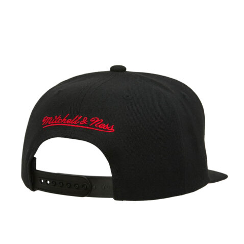 Mitchell & Ness Chicago Bulls Asian Heritage Snapback Hat Black Back