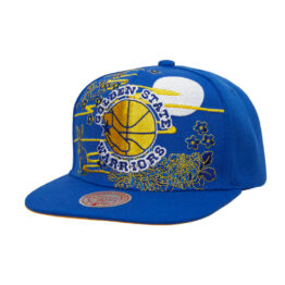 Mitchell & Ness Golden State Warriors Asian Heritage Snapback Hat Blue
