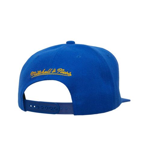 Mitchell & Ness Golden State Warriors Asian Heritage Snapback Hat Blue Back