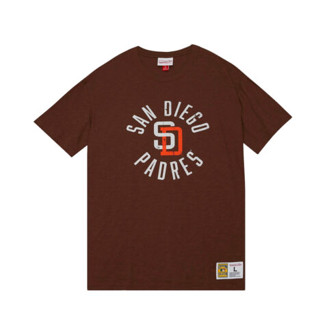 Mitchell & Ness San Diego Padres Legendary Slub Short Sleeve T-shirt Brown