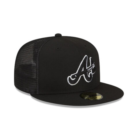 New Era 59Fifty Atlanta Braves Batting Practice 2023 Fitted Hat Black 2