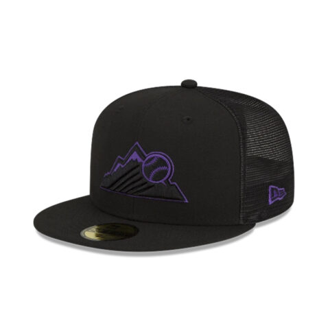 New Era 59Fifty Colorado Rockies Batting Practice 2023 Fitted Hat Black 1