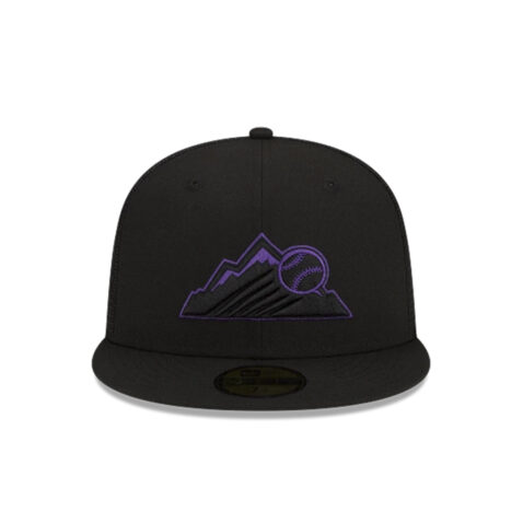 New Era 59Fifty Colorado Rockies Batting Practice 2023 Fitted Hat Black 2
