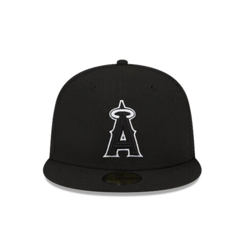 New Era 59Fifty Los Angeles Angels Batting Practice 2023 Fitted Hat Black 2