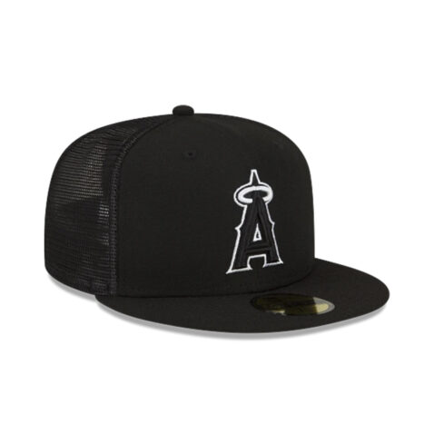 New Era 59Fifty Los Angeles Angels Batting Practice 2023 Fitted Hat Black 3