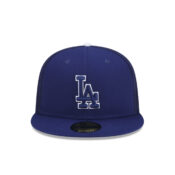 New Era 59Fifty Los Angeles Dodgers Batting Practice 2023 Fitted Hat Dark Royal 2