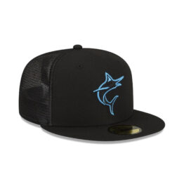 New Era 59Fifty Miami Marlins Batting Practice 2023 Fitted Hat Black