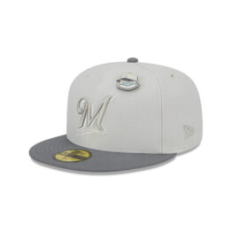 New Era 59Fifty Milwaukee Brewers Cooperstown Outerspace Moon Fitted Hat