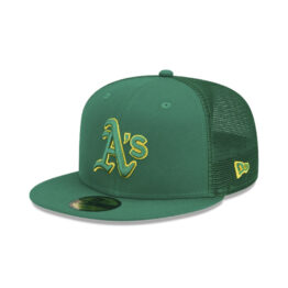 New Era 59Fifty Oakland Athletics Batting Practice 2023 Fitted Hat Green