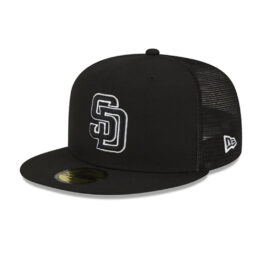 New Era 59Fifty San Diego Padres Batting Practice 2023 Fitted Hat Black