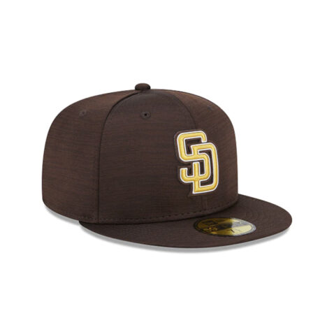 New Era 59Fifty San Diego Padres Clubhouse 2023 Fitted Hat Burnt Wood Brown 2