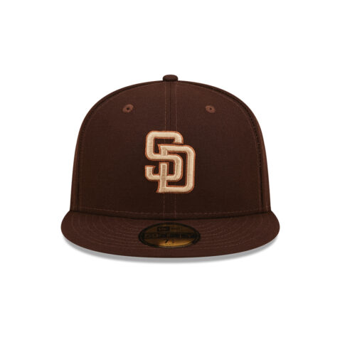 New Era 59Fifty San Diego Padres Mono Camo Fitted Hat Brown 3