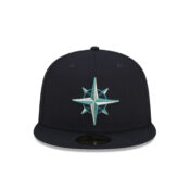 New Era 59Fifty Seattle Mariners Batting Practice 2023 Fitted Hat Dark Navy 2