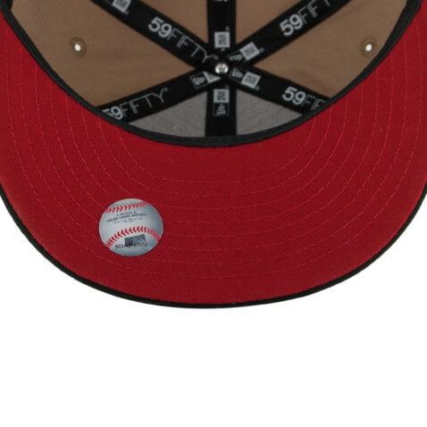 New Era x Billion Creation 59Fifty San Diego Padres Red Ale Camel Red Black Fitted Hat 5