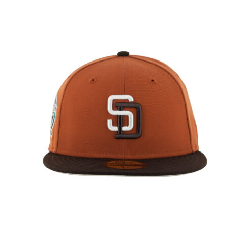 New Era x Billion Creation 59Fifty San Diego Padres Sculpin Rust Orange Burnt Wood Brown Fitted Hat 1