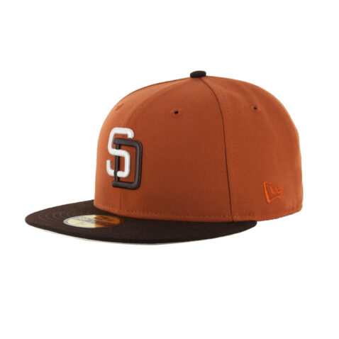 New Era x Billion Creation 59Fifty San Diego Padres Sculpin Rust Orange Burnt Wood Brown Fitted Hat 2