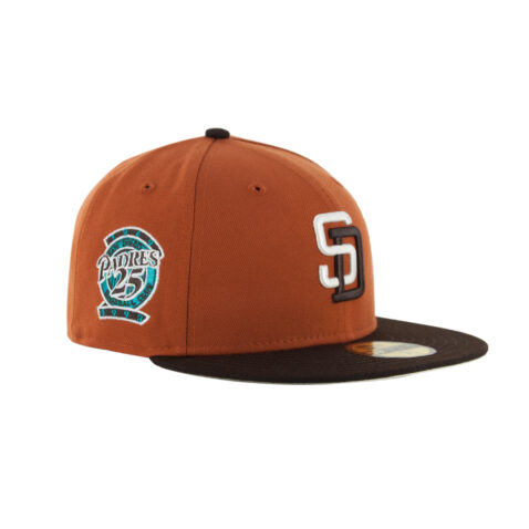 New Era x Billion Creation 59Fifty San Diego Padres Sculpin Rust Orange Burnt Wood Brown Fitted Hat 3