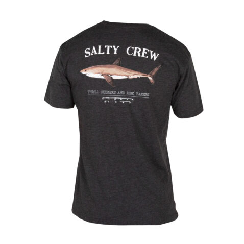 Salty Crew Bruce Premium Short Sleeve T-Shirt Charcoal Heather back