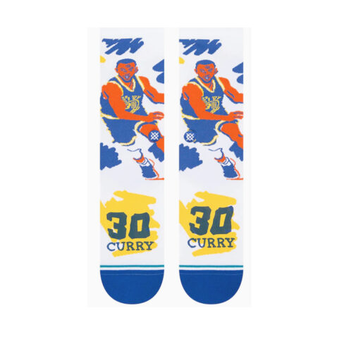 Stance x NBA Pain Curry Socks White Front