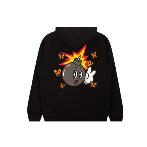 The Hundreds Butterfly Adam Hood Pullover Black Back