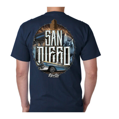 Dyse One San Diego Collage Short Sleeve Navy Back