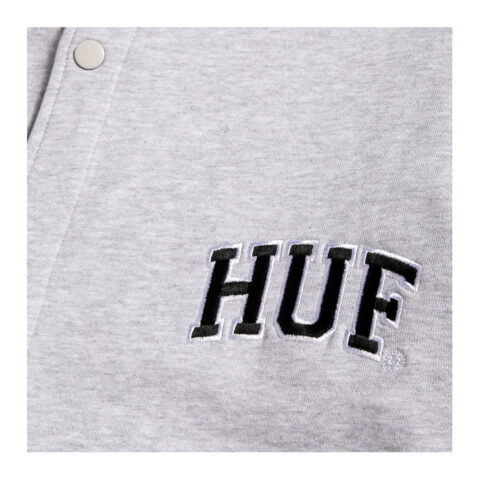 HUF Athletic Cardigan Heather Grey Logo