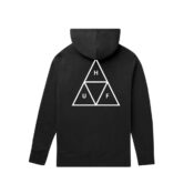 HUF Set Triple Triangle Pullover Hoodie Black Back