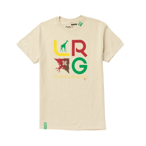 LRG Slogan Stacked Icons Short Sleeve T-Shirt Sand