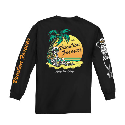 Lurking Class Vacation Forever Long Sleeve T-Shirt Black Back