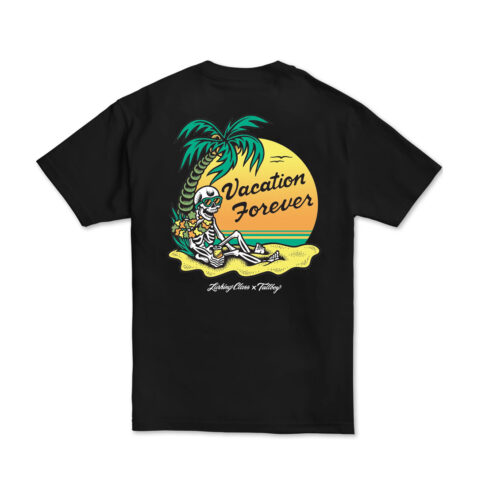 Lurking Class Vacation Forever Short Sleeve T-Shirt Black Back