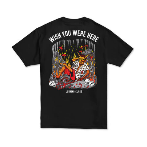 Lurking Class Wish You Were Here Short Sleeve T-Shirt Black Back