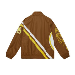 Mitchell & Ness San Diego Padres Exploded Logo Jacket Brown