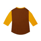 Mitchell & Ness San Diego Padres Legendary Slub Henley Brown Yellow Back