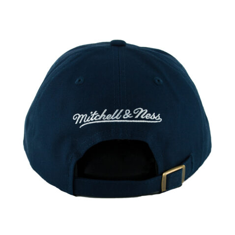 Mitchell & Ness Seattle Kraken Team Ground 2.0 Strapback Hat Navy Back