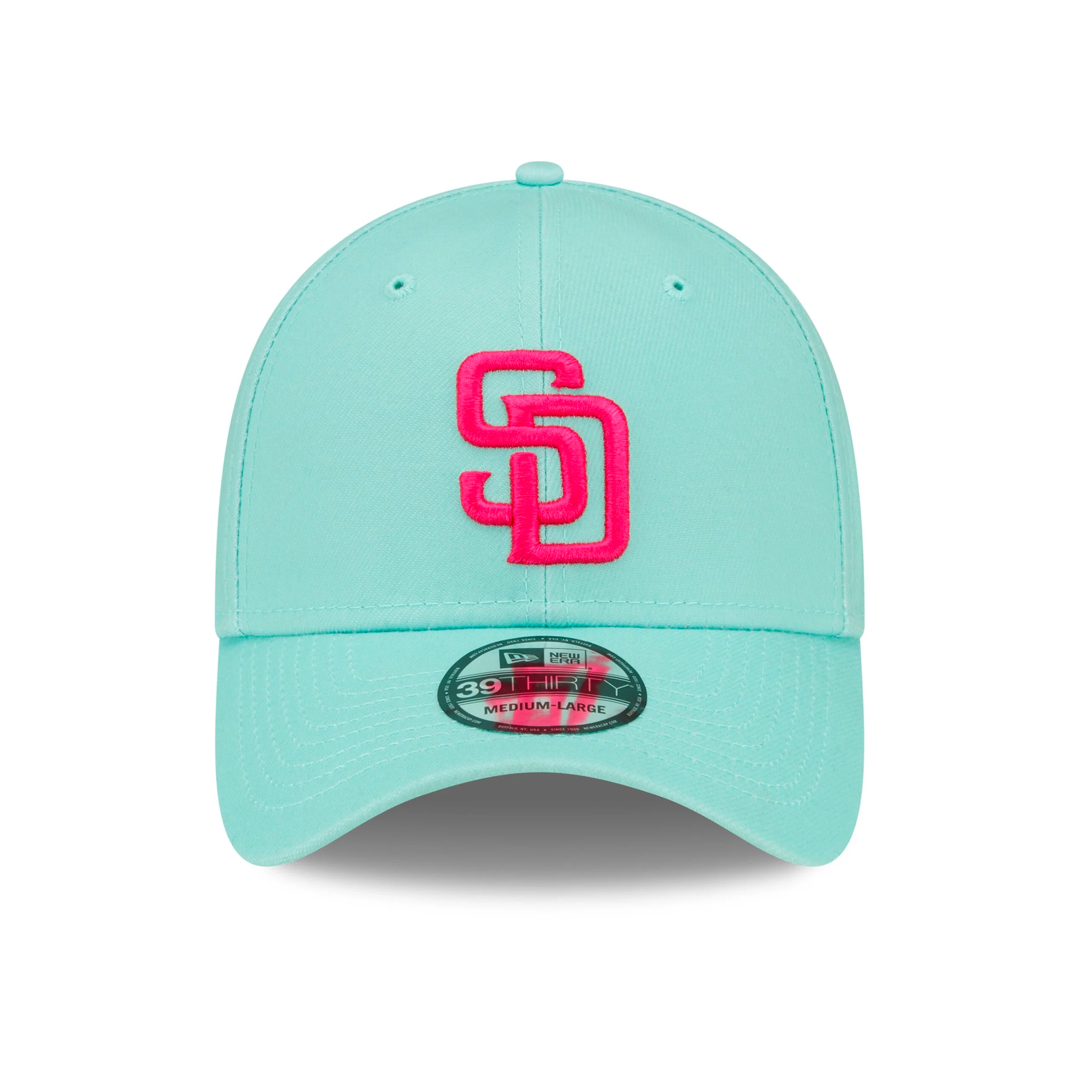 New Era x Billion Creation 59FIFTY San Diego Padres BC Connect After Party Fitted Hat Black Beetroot Clear Mint