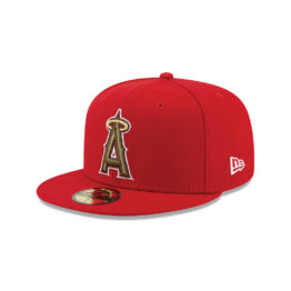 New Era 59Fifty Los Angeles Angels of Anaheim Botanical Quickturn Fitted Hat Red