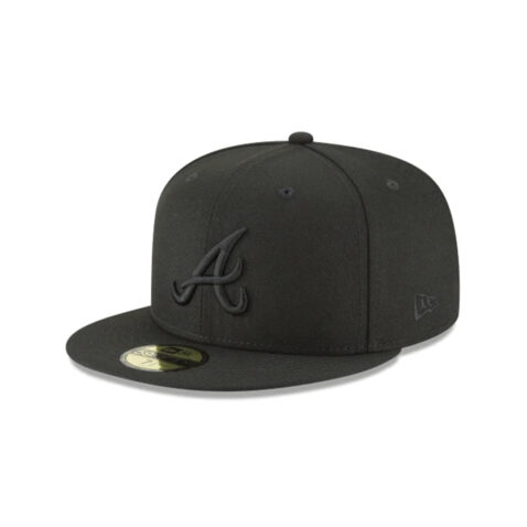 New Era 59Fifty Atlanta Braves Fitted Hat Blackout New Era 59Fifty Atlanta Braves Fitted Hat Blackout 1
